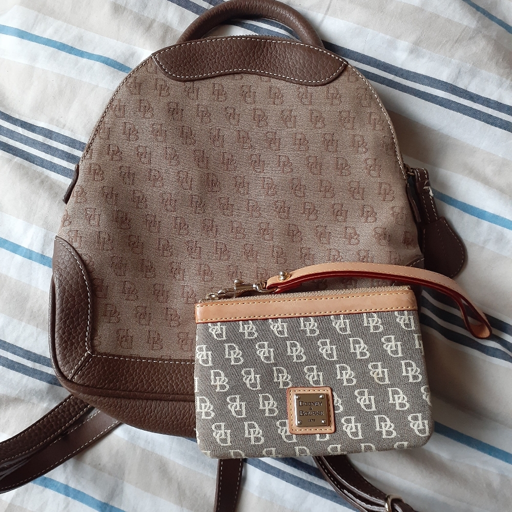 Dooney & Bourke mini backpack with coin purse